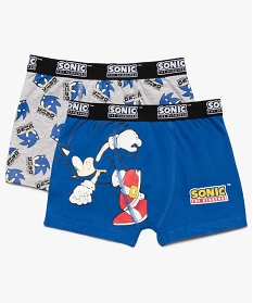 boxer garcon imprime sonic (lot de 2) multicolore pyjamas9653701_1
