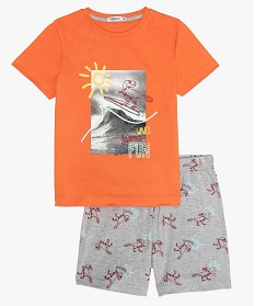 pyjashort garcon imprime dinosaures multicolore pyjamas9655201_1