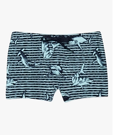maillot de bain garcon raye motif requins imprime maillots de bain9655901_1