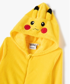 combinaison pyjama garcon zippee pikachu - pokemon jaune garcon