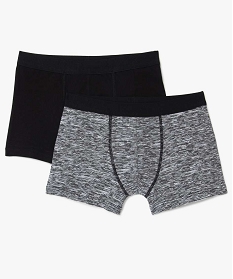 boxer garcon uni et chine (lot de 2) gris9666501_1