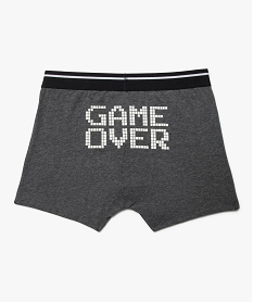 boxer a motifs jeux video garcon (lot de 2) gris9666601_3