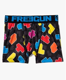 boxer garcon en microfibre motif tetris - freegun imprime pyjamas9668401_1