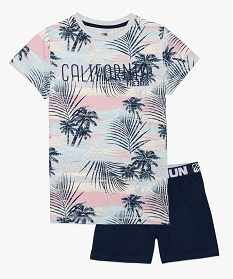 pyjashort garcon motif tropical - freegun imprime9669301_1