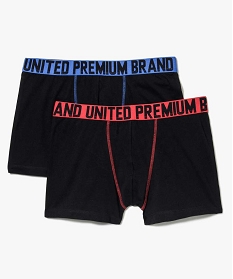 GEMO Boxer homme à ceinture imprimée (lot de 2) noir standard