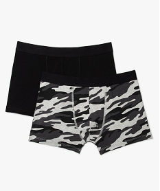 boxer homme a motif camouflage (lot de 2) multicolore9672801_2