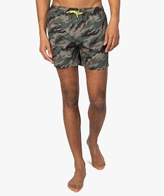 short de bain homme imprime camouflage multicolore maillots de bain9675601_1