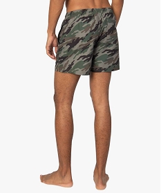 short de bain homme imprime camouflage multicolore maillots de bain9675601_3