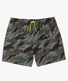 short de bain homme imprime camouflage multicolore maillots de bain9675601_4