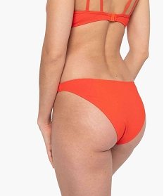 bas de maillot de bain femme forme slip en maille cotelee rouge9684701_2