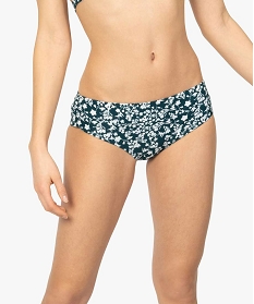 bas de maillot de bain femme fleuri forme shorty imprime9687401_1