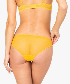 culotte femme en dentelle et tulle (lot de 2) jaune9694401_2