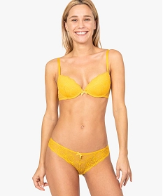 culotte femme en dentelle et tulle (lot de 2) jaune9694401_3