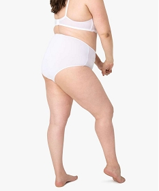 culotte femme enveloppante en microfibre et dentelle blanc culottes9694501_2