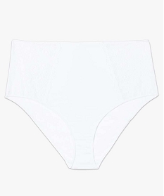 culotte femme enveloppante en microfibre et dentelle blanc culottes9694501_3