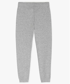 pantalon de jogging garcon en coton biologique molletonne gris pantalons9711001_2