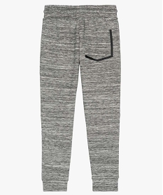 pantalon de jogging garcon avec poches et bandes contrastantes gris9711301_2