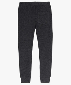 pantalon de jogging garcon avec bandes sur les hanches gris pantalons9711401_2