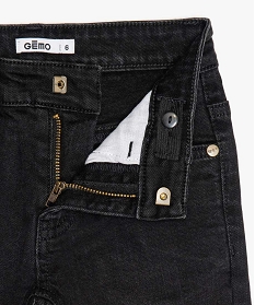 jean garcon coupe skinny 5 poches avec surpiqures contrastantes noir9714501_3