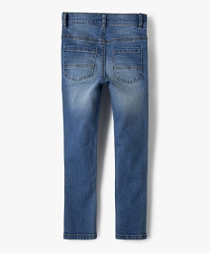 jean garcon coupe skinny 5 poches avec surpiqures contrastantes gris9714601_4