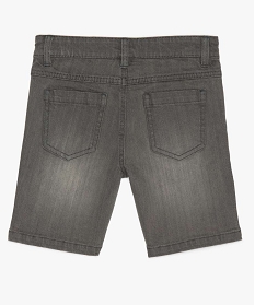 bermuda garcon en jean coupe regular gris9715101_2