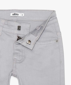 pantalon garcon 5 poches twill stretch gris pantalons9715501_2