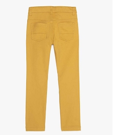 pantalon garcon 5 poches twill stretch jaune9715601_3