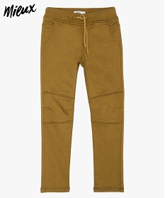 pantalon garcon en toile ultra resistante brun9716501_1