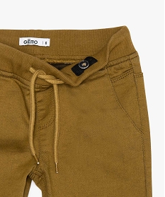 pantalon garcon en toile ultra resistante brun9716501_2