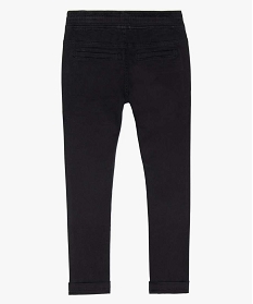 pantalon garcon coupe slim avec taille elastiquee gris9716801_3