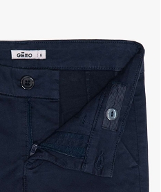 pantalon garcon chino en coton stretch a taille reglable bleu9717301_3