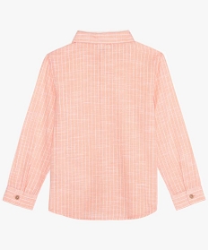 chemise garcon a rayures en coton orange chemises9721301_2