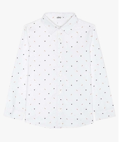 chemise garcon en coton a petits motifs imprime9721401_1