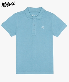 polo garcon en maille piquee 100 coton bio bleu9723201_3