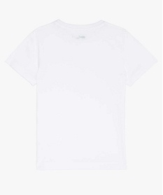 tee-shirt garcon uni a manches courtes en coton bio blanc9725301_2