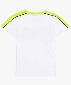 tee-shirt garcon pour le sport avec motif fantaisie blanc9725901_2