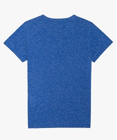 tee-shirt garcon chine avec grand motif fluo bleu tee-shirts9727301_2