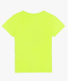 tee-shirt garcon avec motif contenant du coton bio jaune tee-shirts9728901_2