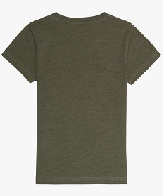 tee-shirt garcon avec motif animalier contenant du coton bio vert tee-shirts9729801_2