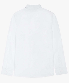 chemise garcon a manches longues unie blanc9739001_2