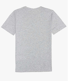 tee-shirt garcon a manches courtes avec imprime devant gris tee-shirts9743501_2