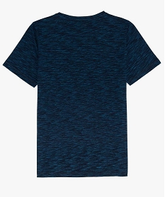 tee-shirt garcon a manches courtes et col rond bleu tee-shirts9743901_2