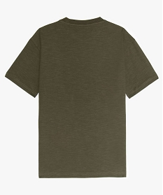 tee-shirt garcon avec poche poitrine contenant du coton bio vert tee-shirts9744101_2