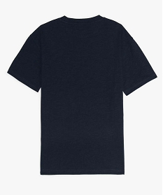 tee-shirt garcon avec poche poitrine contenant du coton bio bleu tee-shirts9744201_2