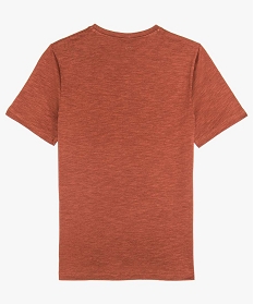 tee-shirt garcon avec motif sur lavant contenant du coton bio rouge tee-shirts9744501_2