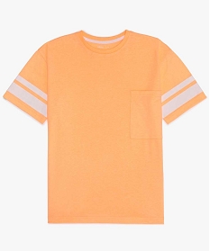 tee-shirt garcon fluo a manches courtes orange tee-shirts9746701_1
