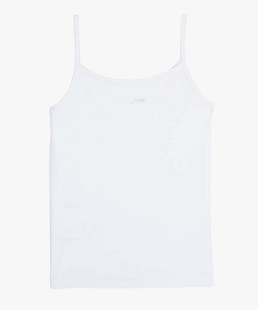 debardeur a fines bretelles fille blanc standard debardeurs9768601_2