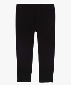 GEMO Legging uni longueur genoux en coton extensible fille noir standard