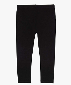 legging fille uni longueur 34 en coton bio noir9771601_2