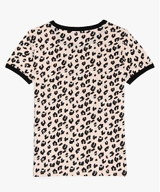 tee-shirt fille imprime contenant du coton bio rose tee-shirts9786801_2